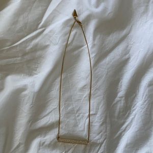 Rebecca Minkoff pave diamond plate necklace